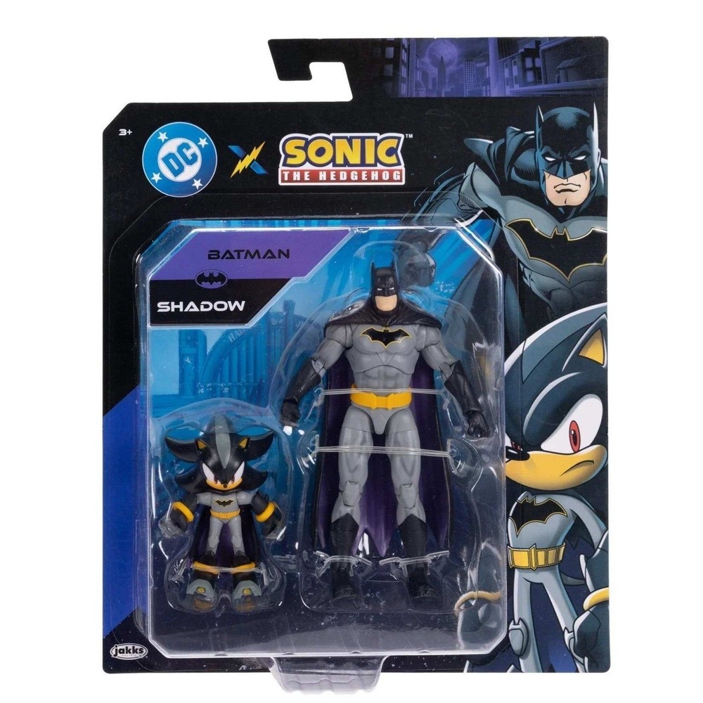 DC x Sonic the Hedgehog Batman & Shadow Wave 2 Action Figure Multipack New