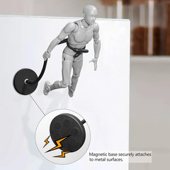 Action Figure Stand with Magnetic Base –Stop Motion Rig with Adjustable Dual-Arm