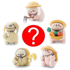Blind Box Kawaii Anime Sloth Farmer Mini Figure 1 Random Surprise Capsule Toy