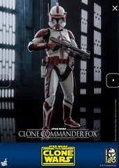 Hot Toys TMS103 STAR WARS: THE CLONE WARS 1/6 Clone Commander Fox Figure