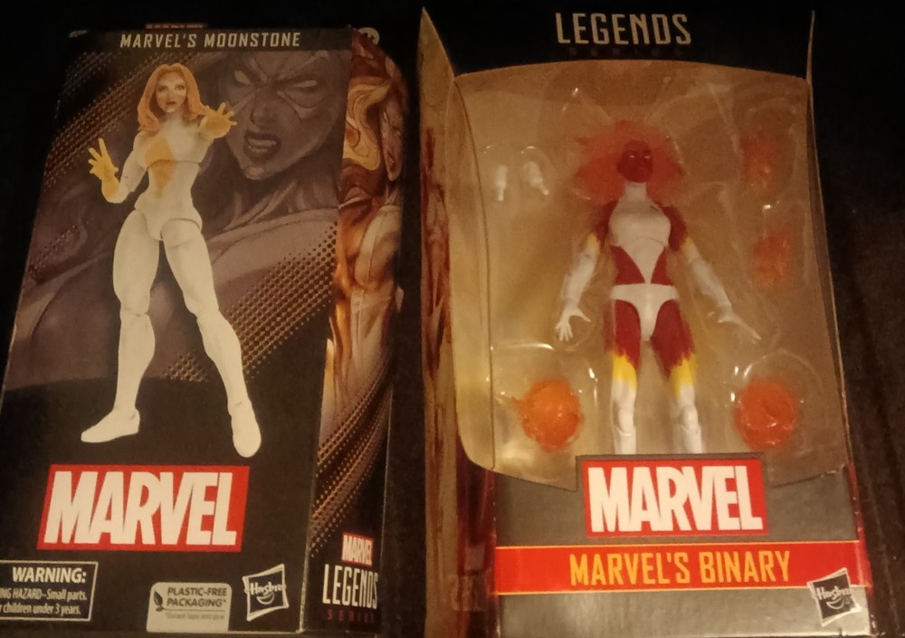 🔥 Set of NIB Marvel Legends BINARY & MOONSTONE 6″ Action Figure Hasbro Ages: 4+