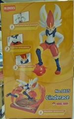 BLOKEES POKEMON CLASSIC VERSION-L NO. 0815 CINDERACE MODEL KIT ENGLISH PACK