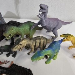Dinosaur Toy Lot of 21 Mixed Age Size & Make Hard Plastic Prehistoric