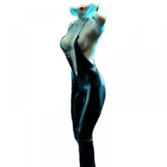 JIAOU DOLL JO21X-07B 1/6 Bodysuit Pants Female Clothes For 12″PH TBL JO LD Body