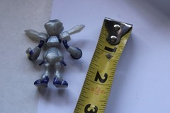 Medabots Silver ROKUSHO Robot 2.5” Figure Toy 2001 Hasbro Takara