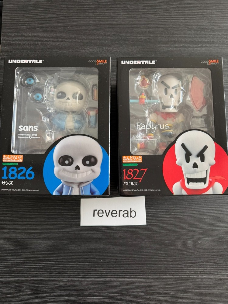 Good Smile Company New Undertale Sans #1826 & Papyrus #1827 Nendoroid ORIGINAL