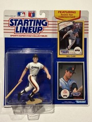 💥⚾️ 1990 WILL CLARK San Francisco Giants Starting Lineup, MLB (after Swing)⚾️💥