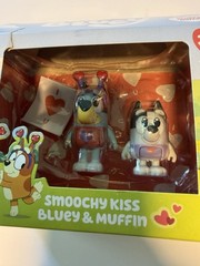 Bluey & Bingo Lot Of 2 Smoochy Kiss Valentine’s Day Toy NEW IN Box, Muffin