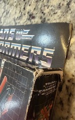 Transformers Original G1 1985 Jet Thrust With Box: Not Complete- See Notes