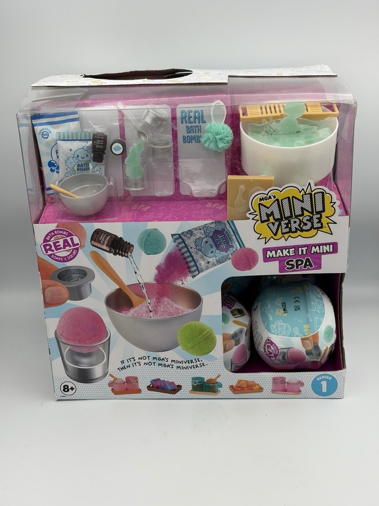 MGA’s MINIVERSE MAKE IT MINI SPA. SERIES 1 SEALED! LOT OF 10! WITH DISPLAY!