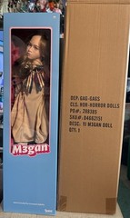 “M3GAN” Spirit/Spencers Halloween Megan doll, 24″ NRFB In Shipper Box