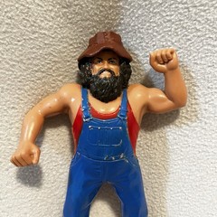 Vintage WWE WWF LJN Superstars Hillbilly Jim Wrestling Figure with Hat