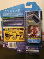 James Cameron’s Avatar Col Miles Quaritch Action Figure Mattel Webcam i-Tag NIB