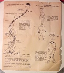 1969 GI JOE VINTAGE GI JOE DEEP SEA DIVING EQUIPMENT INSTRUCTIONS ORIGINAL RARE