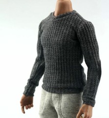 C001-1 1/6 Scale Soldier Elbow Patch Sweater Model for 12″ Figure Doll Toys