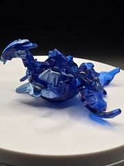 Bakugan Rubanoid Blue Aquos Translucent Gundalian Invaders DNA 620G READ!!!
