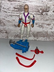Vintage 1986 Coleco Rambo Force of Freedom White Dragon Figure w/ Accessories