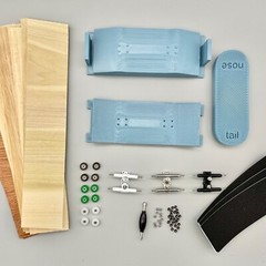 DIY Fingerboard Mold Kit – 96mm x 34mm, 49mm wheelbase, 20º kick–Complete Kit
