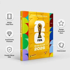 Panini Golden Album 2026 World Cup Hardcover FIFA WC Brazilian Edition