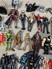 Super Hero Mixed Mega Action Figure Lot Of Many, Batman, Marvel DC