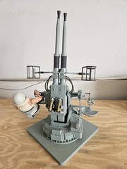 GI Joe Navy Gunner 40mm Twin Mount Anti-Aircraft Action Set