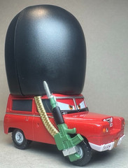 Disney Pixar Cars 2 Sgt. Highgear Sergeant Deluxe 1:55 Diecast FC Royal Guard