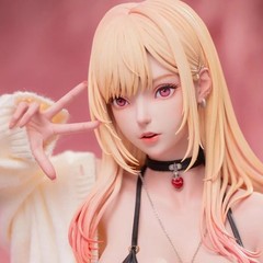 Anime Figure Inspired by Kitagawa Swimsuit 30cm PVC Model Doll Two Heads Display