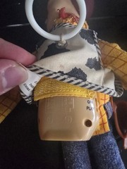 Thinkway Toy Story Lots O Laughs Woody Pull String Stomach Giggle w/Hat