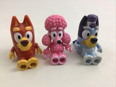 Bluey Dog Figures Toy Extended Family Blue Large Lot Moose Toys 14pcs