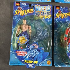 (4) SPIDER-MAN WEB SPLASHER HYDRO-BLAST ACTION FIGURE TOYBIZ NEW VENOM KAYAK