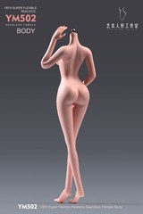 1/6 Female Pale Body Flexible Large Breast Thin Waist 12″ Action Figure +Details