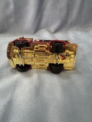 RARE Disney Pixar Cars FACTORY CUSTOM Metallic Gold Red Fire Engine Rusteze Team
