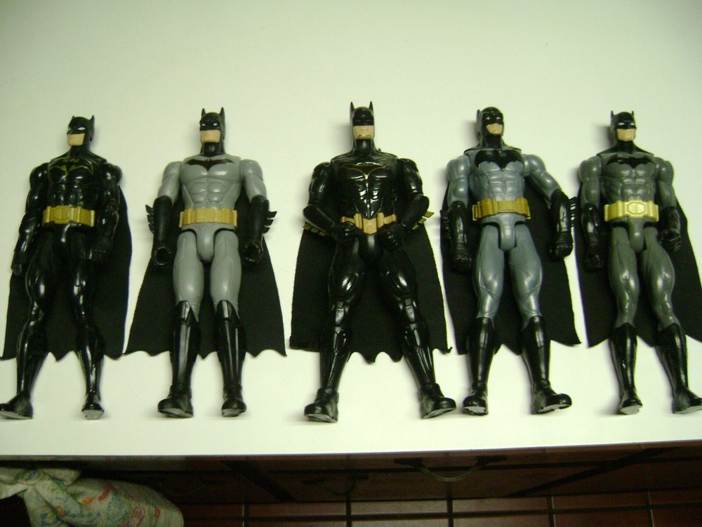 DC Comics Batman Large Action Figures lot of 5, 11 1/2 inches tall