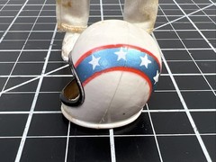 1972 Ideal Toys Evel Knievel Figure Bendy Rubber w/ Shoes Helmet Belt VTG 1970s