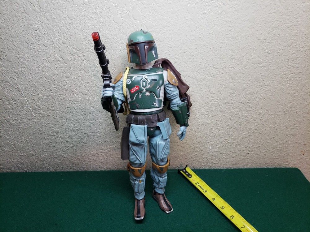 Star Wars Boba Fett Action Figure 13.5″ Disney Store Talking, Untested, As-Is