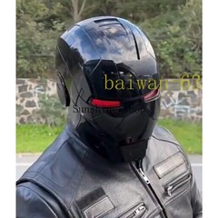 Iron Man Mk5 Black 1:1 Helmet Wearable Voice-control Open&close Cosplay Boxed