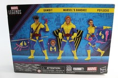 Marvel Legends Series X-Men 60 Years 3 Pack Gambit, Banshee & Psylocke F7023 NIB