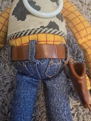 Thinkway Toy Story Lots O Laughs Woody Pull String Stomach Giggle w/Hat