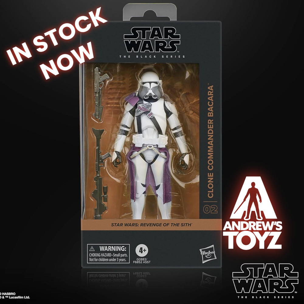 IN STOCK – STAR WARS BLACK SERIES CLONE COMMANDER BACARA REVENGE OF THE SITH #02
