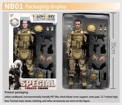 12 inch Military Soldiers Realistic Special Forces Army Man Action Figures Pl…