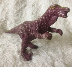 Vintage Dromaeosaurus Dinosaur Figure Vinyl Plastic 5.5” Purple T-Rex