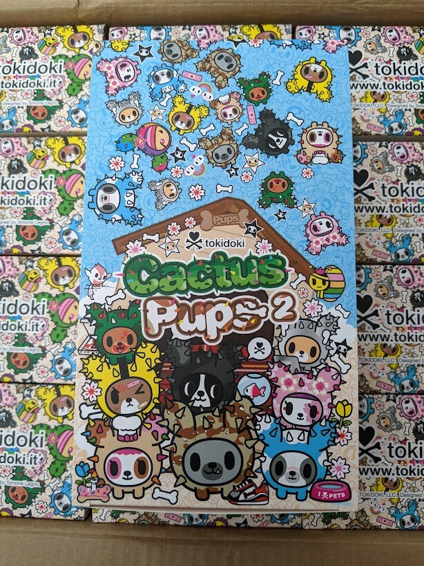 tokidoki cactus pups series 2 : case of 8 blind box
