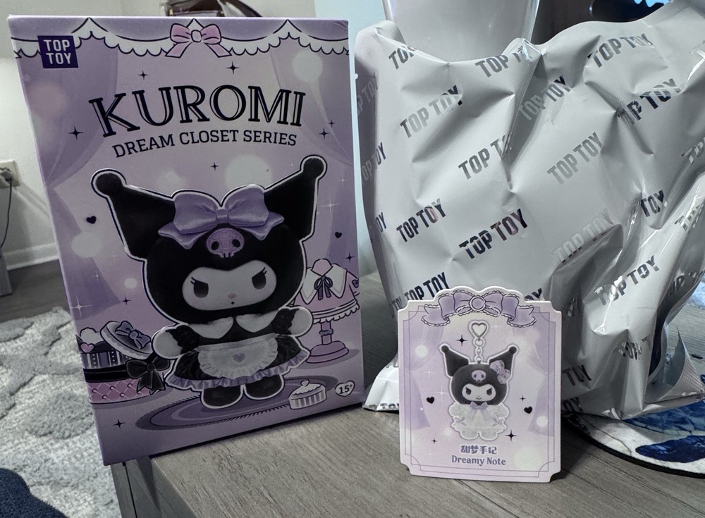 TOP TOY Sanrio KUROMI Dream Closet Series Plush “Dreamy Note”. Sealed Bag