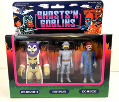 GHOSTS’N GOBLINS~ReAction Figures~Super7~Zombie Set~Astaroth-Arthur-Zombie~New