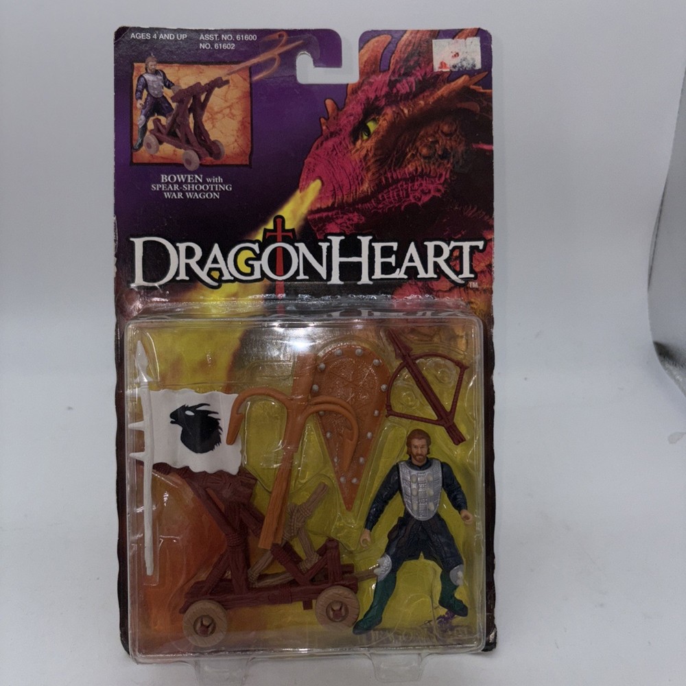 DragonHeart Brave Knight Bowen Action Figure Sealed on Card 1995 Dennis Quaid