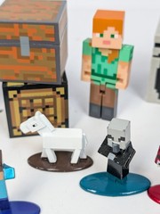 Minecraft Action Figure 34 Pc Lot Mixed Characters Blocks Varies Sizes Metal
