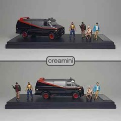 Collector’s Item / Limited Edition The A Team 1:64 Scale Hand Painted Figure Set