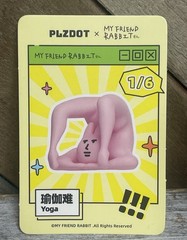 My Friend Pink Rabbit Inspired Cartoon Funny Novelty Figure Confirmed Toy – Yoga
