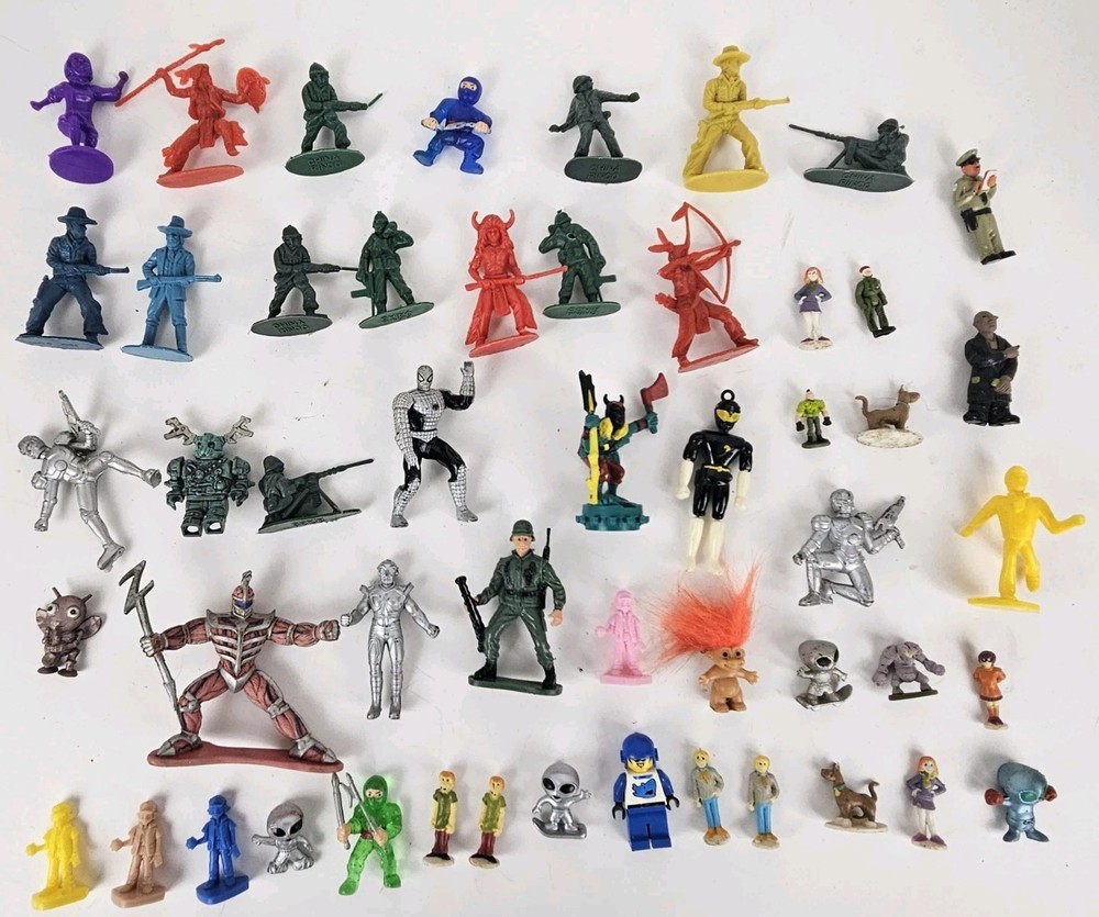 Large Lot of Misc. Vintage ‘Small Size’ 1990’s Action Figure Toys