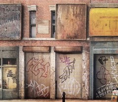 Street Facade Action Figure Diorama Backdrop DC, TMNT, Marvel Legends, GI Joe #1